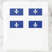 Vlag van "Quebec" Rechthoekige Sticker (Tas)