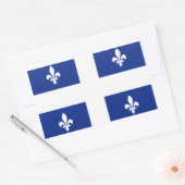 Vlag van "Quebec" Rechthoekige Sticker (Envelop)