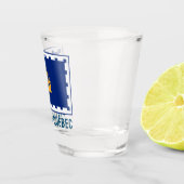 Vlag van Quebec Shot Glas (Rechts)