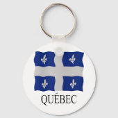 vlag van Québec Sleutelhanger (Voorkant)
