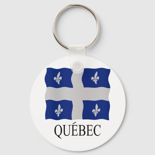 vlag van Québec Sleutelhanger (Voorkant)