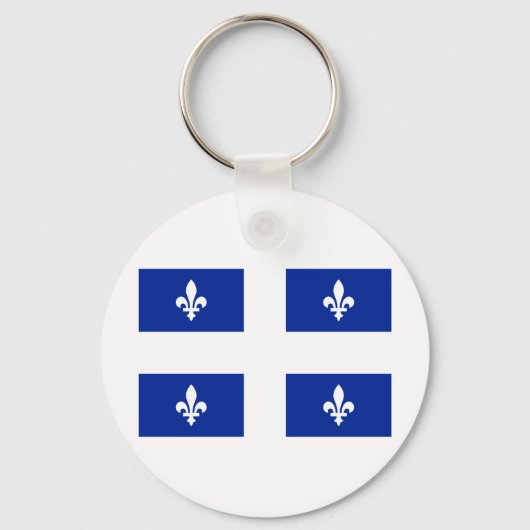Vlag van Quebec Sleutelhanger (Voorkant)
