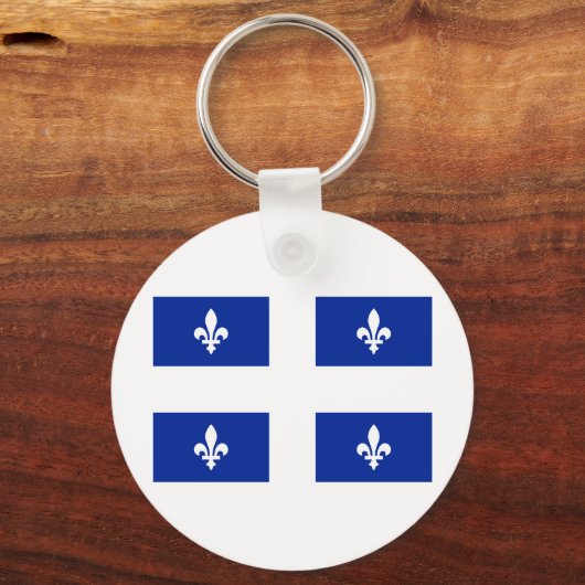 Vlag van Quebec Sleutelhanger (Voorkant)