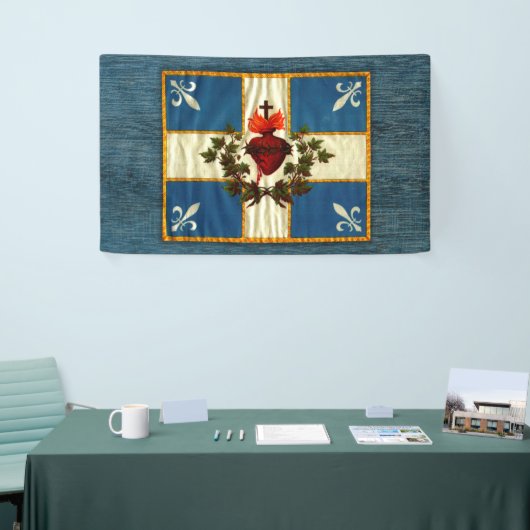 Vlag van Quebec Spandoek (Beurs)