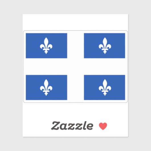 Vlag van Quebec Sticker (Vel)