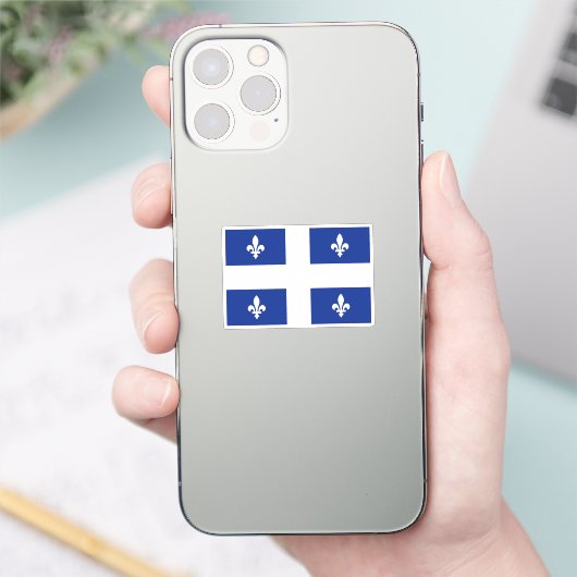 Vlag van Quebec-Sticker Sticker (Telefoon)