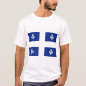 Vlag van Quebec T-shirt (Voorkant)