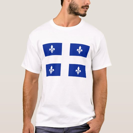 Vlag van Quebec T-shirt (Voorkant)