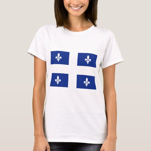Vlag van Quebec T-shirt (Voorkant)