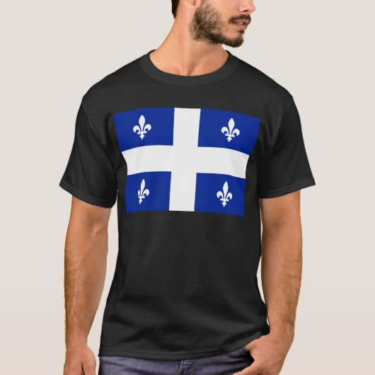 Vlag van Quebec T-shirt (Voorkant)
