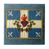 Vlag van Quebec Tegeltje (Voorkant)