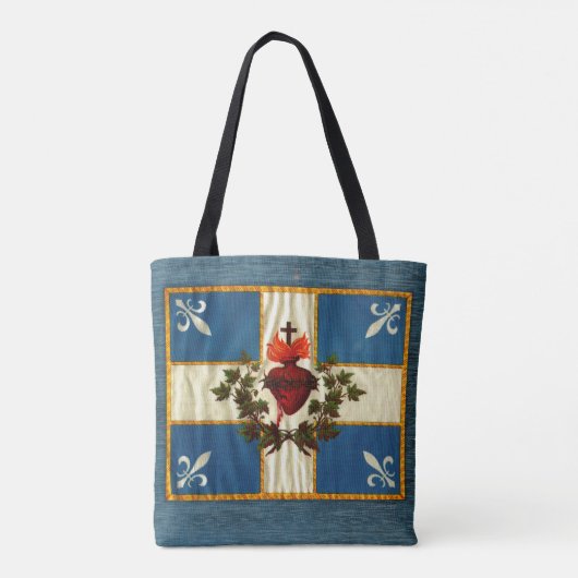 Vlag van Quebec Tote Bag (Achterkant)
