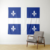 Vlag van Quebec Wandkleed (In Situ (horizontaal))