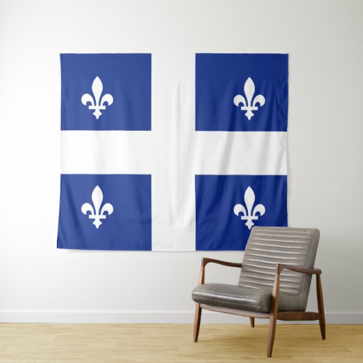 Vlag van Quebec Wandkleed (In Situ (horizontaal))