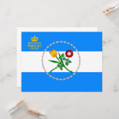 Vlag van Queens (Borough of New York City) Kaart (Voorkant / Achterkant in situ)