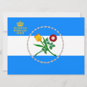 Vlag van Queens (Borough of New York City) Kaart (Voorkant)