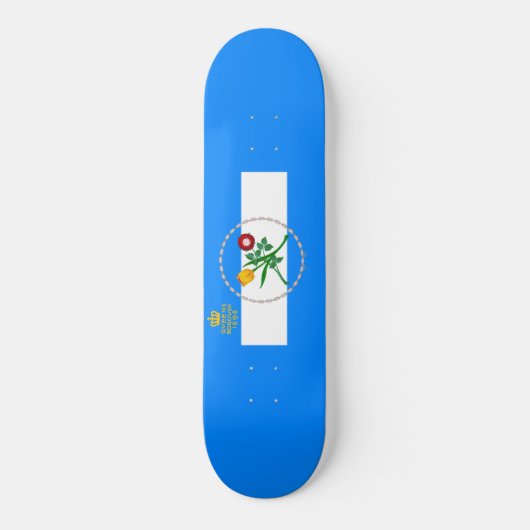 Vlag van Queens (Borough of New York City) Persoonlijk Skateboard (Voorkant)