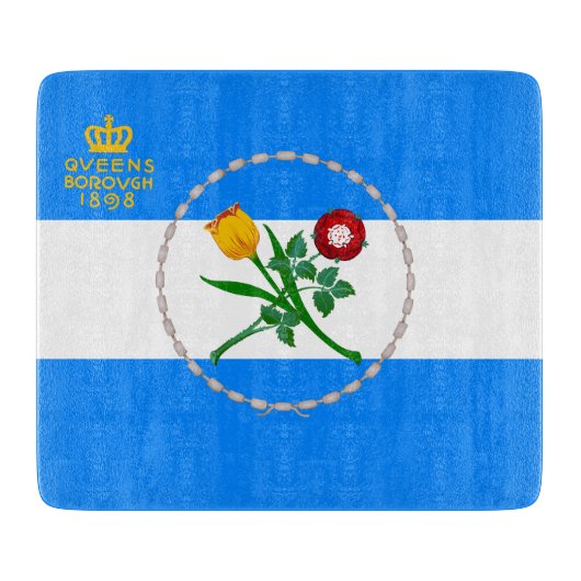 Vlag van Queens (Borough of New York City) Snijplank (Voorkant)