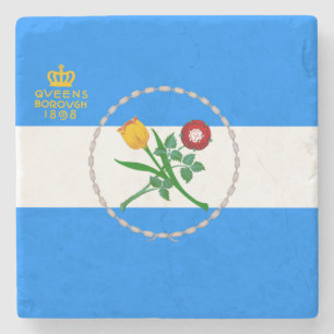 Vlag van Queens (Borough of New York City) Stenen Onderzetter