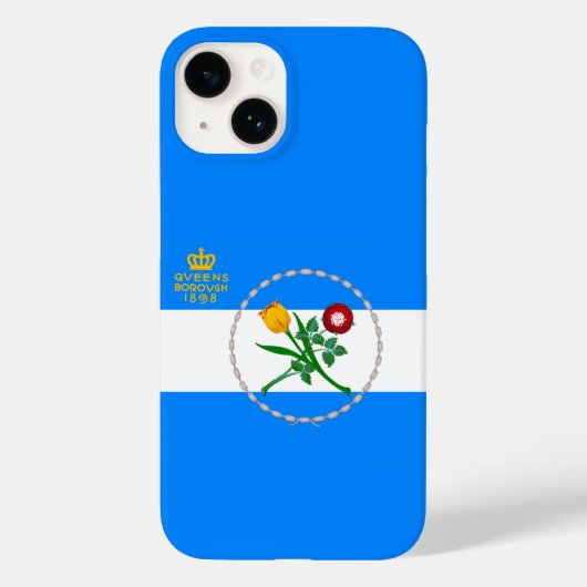 Vlag van Queens, NY Case-Mate iPhone Case (Achterkant)