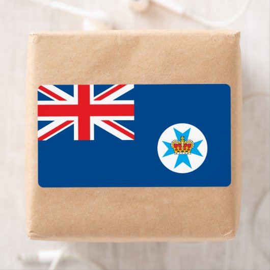 vlag van Queensland Etiket (Insitu)