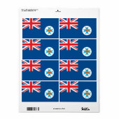 vlag van Queensland Etiket (Full Sheet)