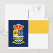 Vlag van Quéntar (Spanje) Briefkaart (Voorkant / Achterkant)