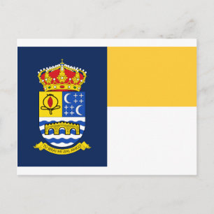 Vlag van Quéntar (Spanje) Briefkaart