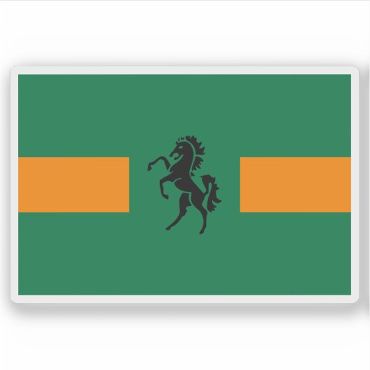 Vlag van QwaQwa, de Republiek Zuid-Afrika Sticker (Voorkant)