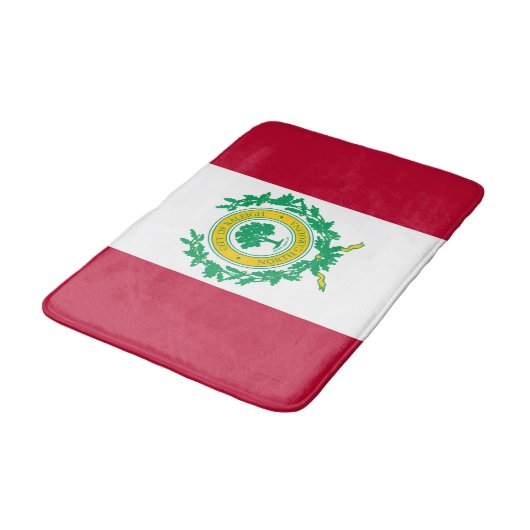 Vlag van Raleigh, North Carolina Bath Mat (Gekanteld)