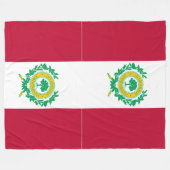 Vlag van Raleigh, North Carolina Fleece Dekbed Deken (Voorkant (Horizontaal))