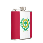 Vlag van Raleigh, North Carolina Hip Flask Heupfles (Rechts)