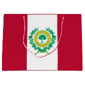 Vlag van Raleigh, North Carolina Large Gift Bag Groot Cadeauzakje (Voorkant)