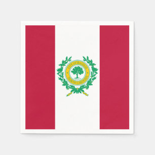 Vlag van Raleigh, North Carolina Paper Napkins Servet