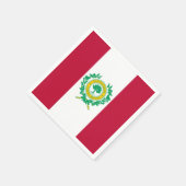 Vlag van Raleigh, North Carolina Paper Napkins Servet (Hoek)
