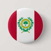 Vlag van Raleigh, North Carolina Pinback Button (Voorkant)