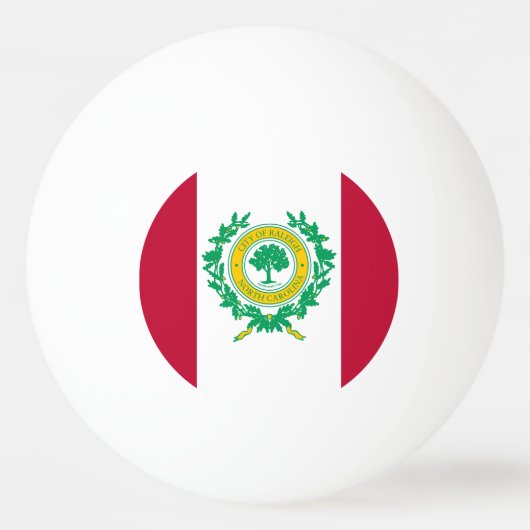 Vlag van Raleigh, North Carolina Ping-Pong Ball (Voorkant)