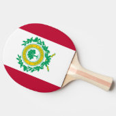 Vlag van Raleigh, North Carolina Ping-Pong Paddle Tafeltennisbatje (Zijkant)