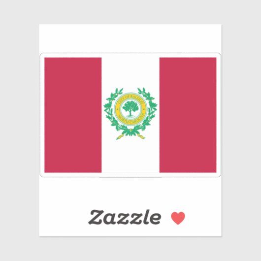 Vlag van Raleigh, North Carolina Sticker (Vel)