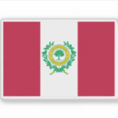 Vlag van Raleigh, North Carolina Sticker (Voorkant)