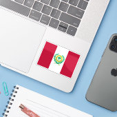 Vlag van Raleigh, North Carolina Sticker (Laptop met iPhone)