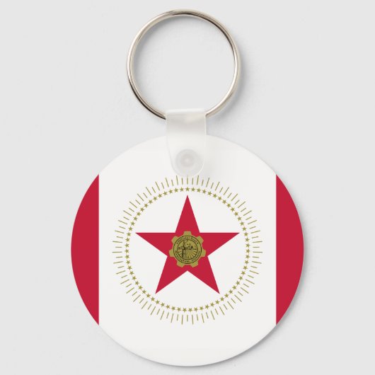 Vlag van Raleigh, Sleutelhanger North Carolina (Voorkant)