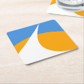 Vlag van Redding, Californië Kartonnen Onderzetters (Schuin)