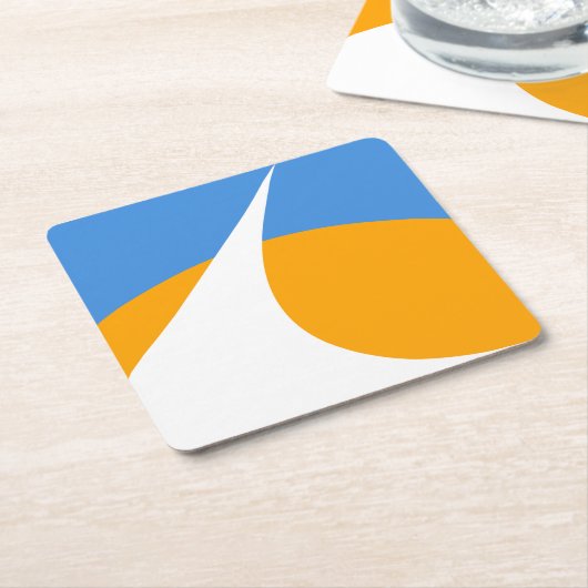 Vlag van Redding, Californië Kartonnen Onderzetters (Schuin)