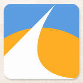 Vlag van Redding, Californië Kartonnen Onderzetters (Voorkant)