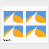 Vlag van Redding, Californië Rechthoekige Sticker (Vel)