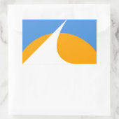 Vlag van Redding, Californië Rechthoekige Sticker (Tas)