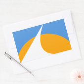 Vlag van Redding, Californië Rechthoekige Sticker (Envelop)