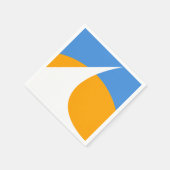 Vlag van Redding, Californië Servet (Hoek)