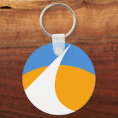 Vlag van Redding, Californië Sleutelhanger (Voorkant)